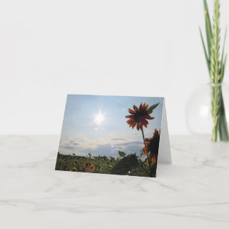 Carte de note Sunshine & Sunflower
