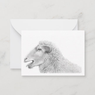 Carte de note sur l'agneau mignon