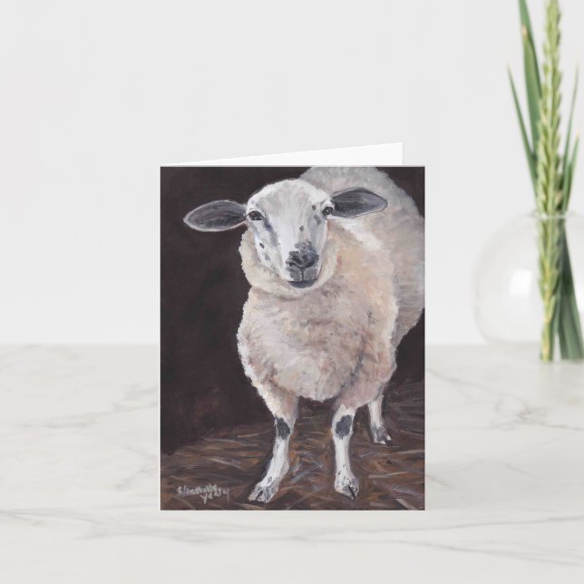 Carte de note sur l'art animal de mouton (Devant)