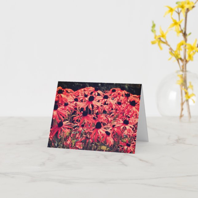 Carte de note Susan Abstraite Rose Black Eyed (Fleur jaune)