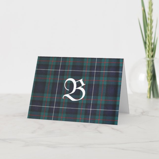 Carte de note Tartan de Robertson Modern Hunter (Devant)