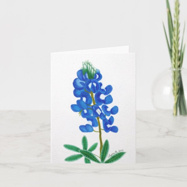 Carte de note Texas Bluebonnet (Devant)