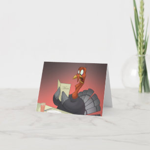 Carte de note Thanksgiving Turkey