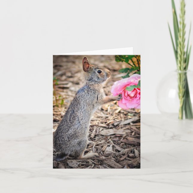 Carte de note Une rose pour vous (Devant)