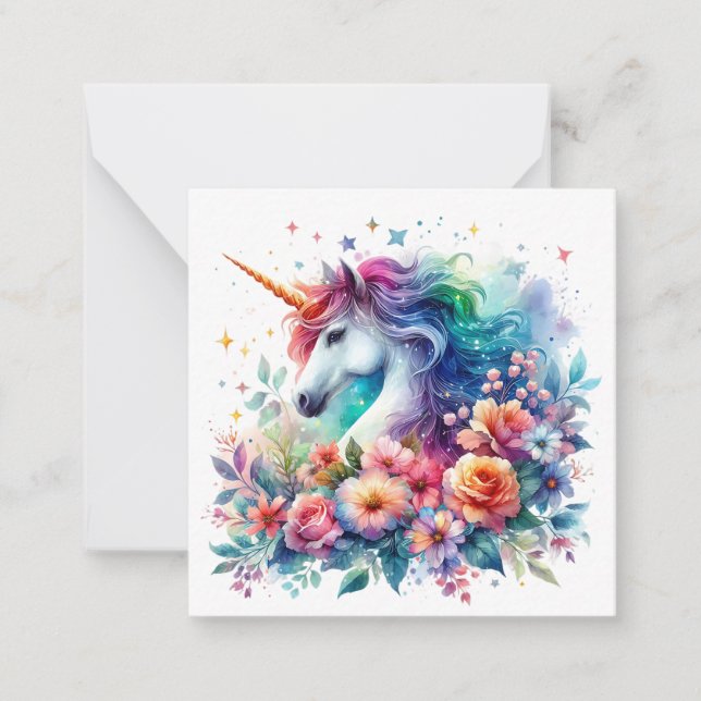 Carte de note Unicorn (Devant)