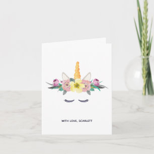 Carte de note Unicorn
