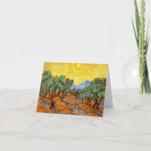 Carte de note Van Gogh Olive Trees