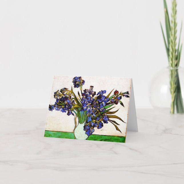 Carte de note Van Gogh Vase of Irises (Devant)