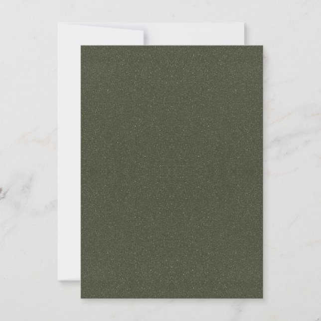 Carte de note verte en mousse texturée - personnal (Devant)