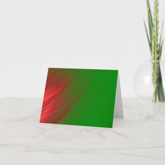 carte de note verte et rouge (Devant)