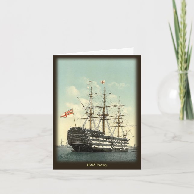 Carte de note victorieuse HMS (Devant)