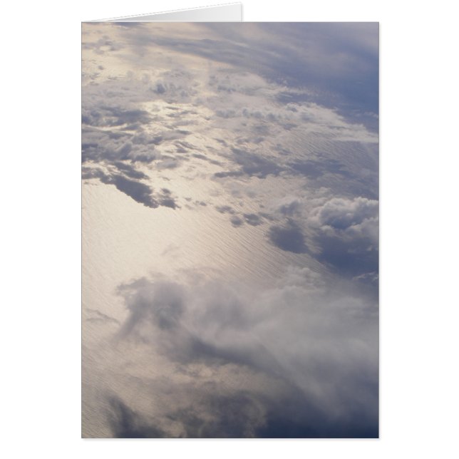 Carte de note vierge des nuages (conception 1) (Devant)