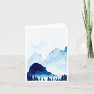 Carte de note vierge Indigo Mountain