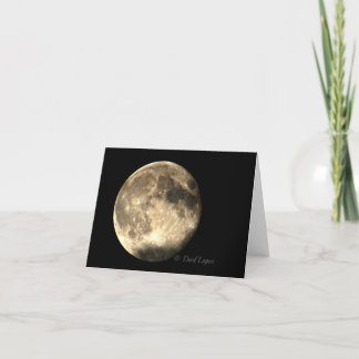 Carte de note vierge Super Moon