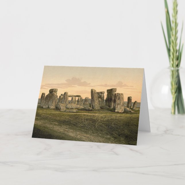 Carte de note vintage de Stonehenge (Devant)
