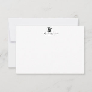 Carte de note Vintage pour chien en vrac personnal