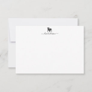 Carte de note Vintage pour chien en vrac personnal