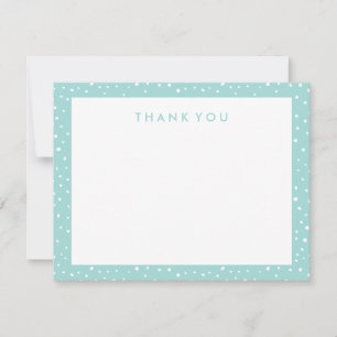 Carte de notes Aqua Dotée Merci