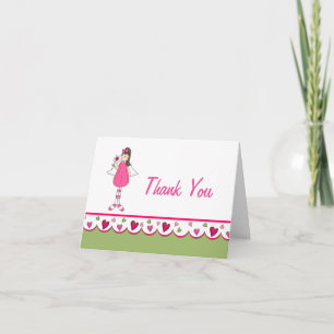 Carte de notes Coeurs et anges Merci