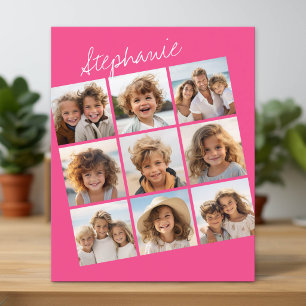 Carte de notes Collage Instagram avec 9 photos car
