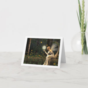 carte de notes de balle légère de fée