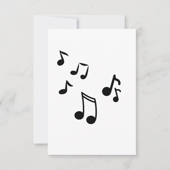 carte de notes de musique (Devant)
