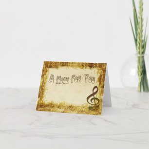 Carte de notes musicales