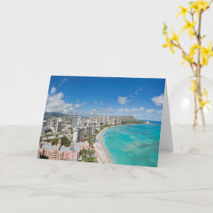 Carte de notes pliées Souvenirs de Waikiki