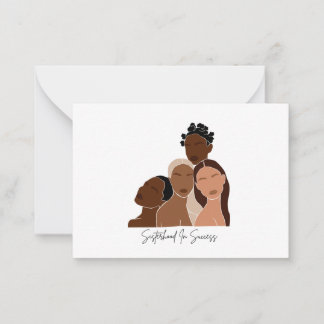 Carte de notes pour filles Brown