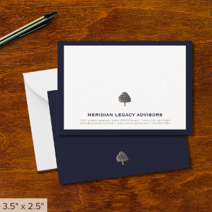 Carte de notes professionnelles du logo Golden Tre
