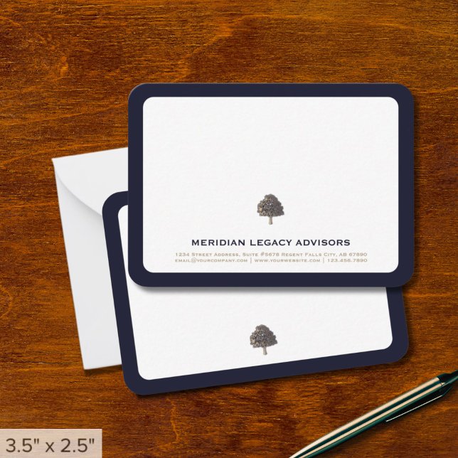 Carte de notes professionnelles Gold Tree (Créateur téléchargé)