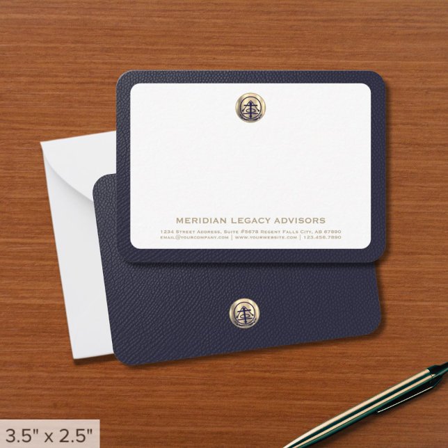 Carte de notes professionnelles pour logo classiqu (Créateur téléchargé)