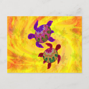 Carte de notes sur les tortues peintes