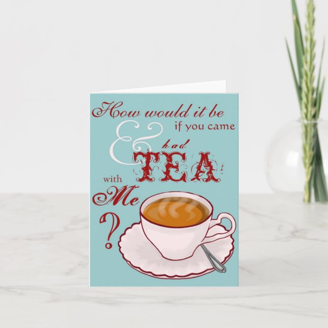 Carte de notes Tea with Me (Devant)