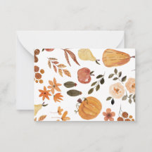 Carte de notes Teintes d'automne