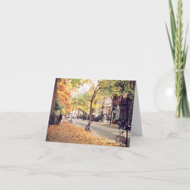 Carte de notes vierges "East Village Street" en au (Devant)