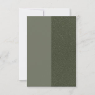 Carte de notification bicolore vert mousse – Perso
