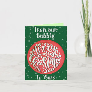 Carte De Notre Bubble À Votre Cassette Noël