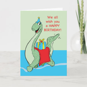 Carte De Nous Tous, Garçon, Dinosaure Anniversaire