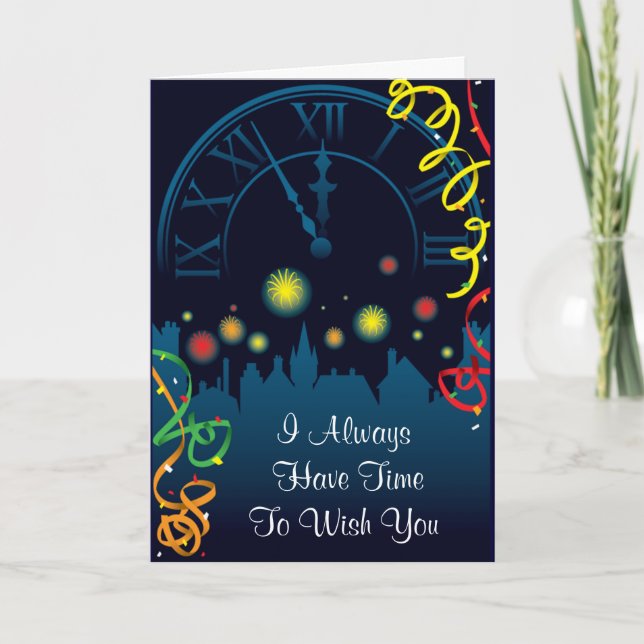 CARTE DE NOUVELLE ANNÉE (Devant)