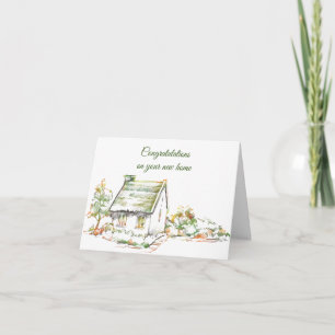 Carte de Nouvelle Maison de Petite Maisonnette
