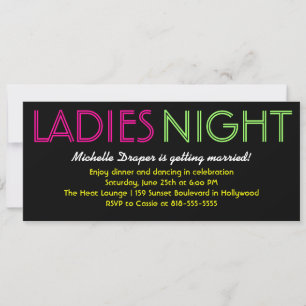 Carte de nuit Neon Ladies