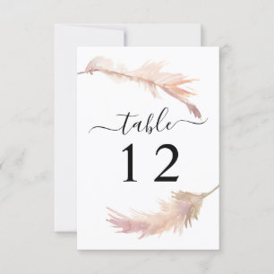 Carte de numéro de la table de Mariage en laiton r