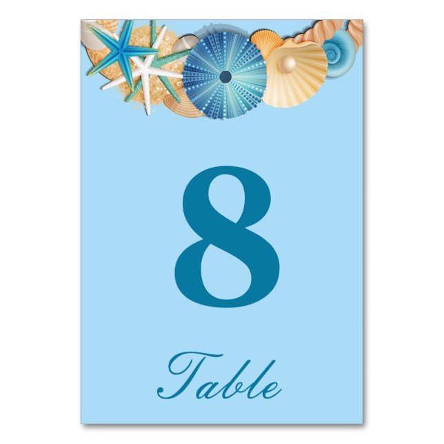 Carte de numéro de table (Par défaut)