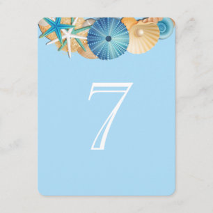 Carte de numéro de table-7