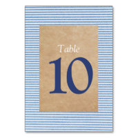 Carte de numéro de table apostolique