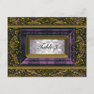 Carte de numéro de table Crémieux Victoria