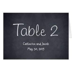 Carte de numéro de table de la recherche de tablea