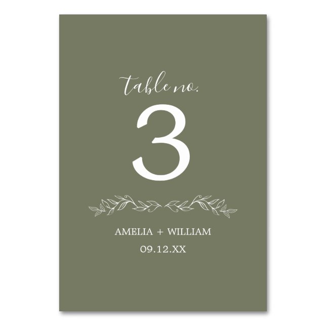 Carte de numéro de table de mariage à monogramme d (Dos)