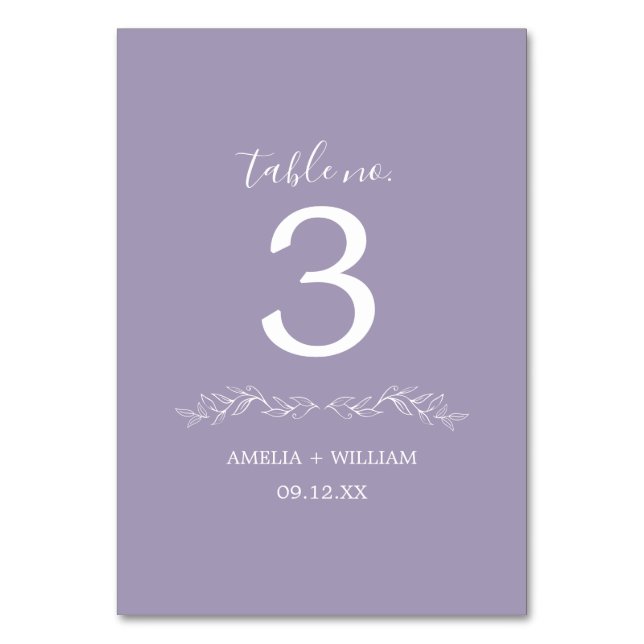 Carte de numéro de table de mariage à monogramme d (Dos)